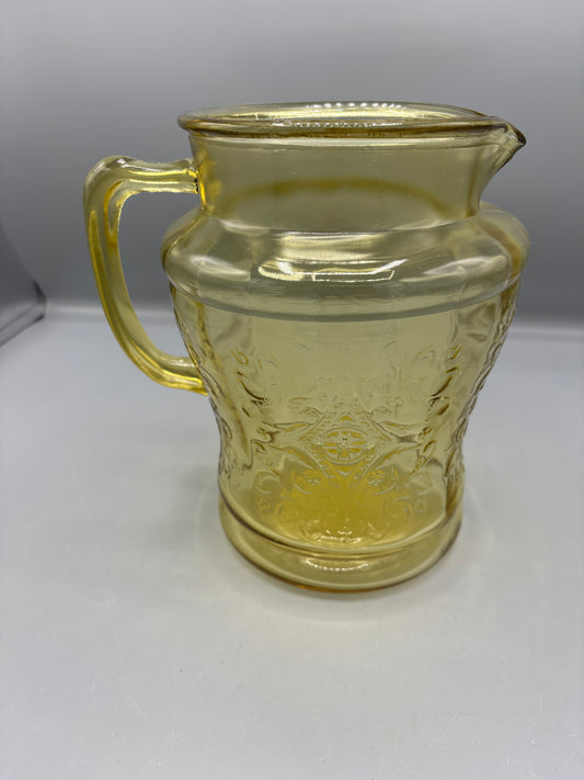 Amber glass Pitcher Amber Federal