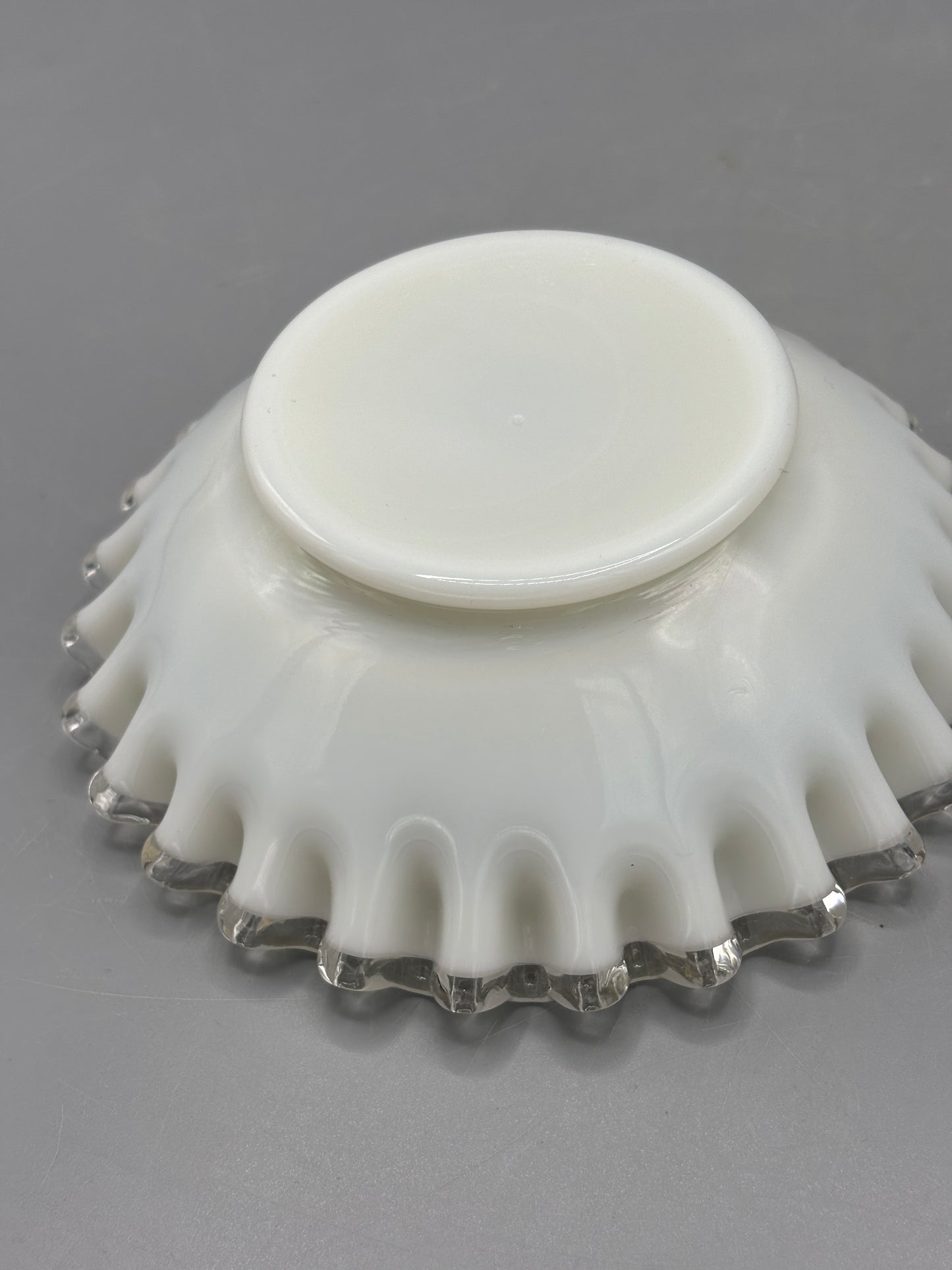 Fenton Silvercrest milk glass bowl
