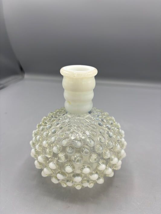 Moonstone Opalescent hobnail perfume bottle