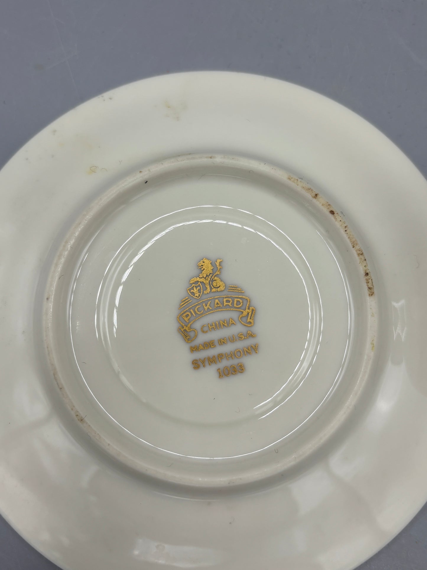 Vintage Symphony Ivory demitasse cup & saucer