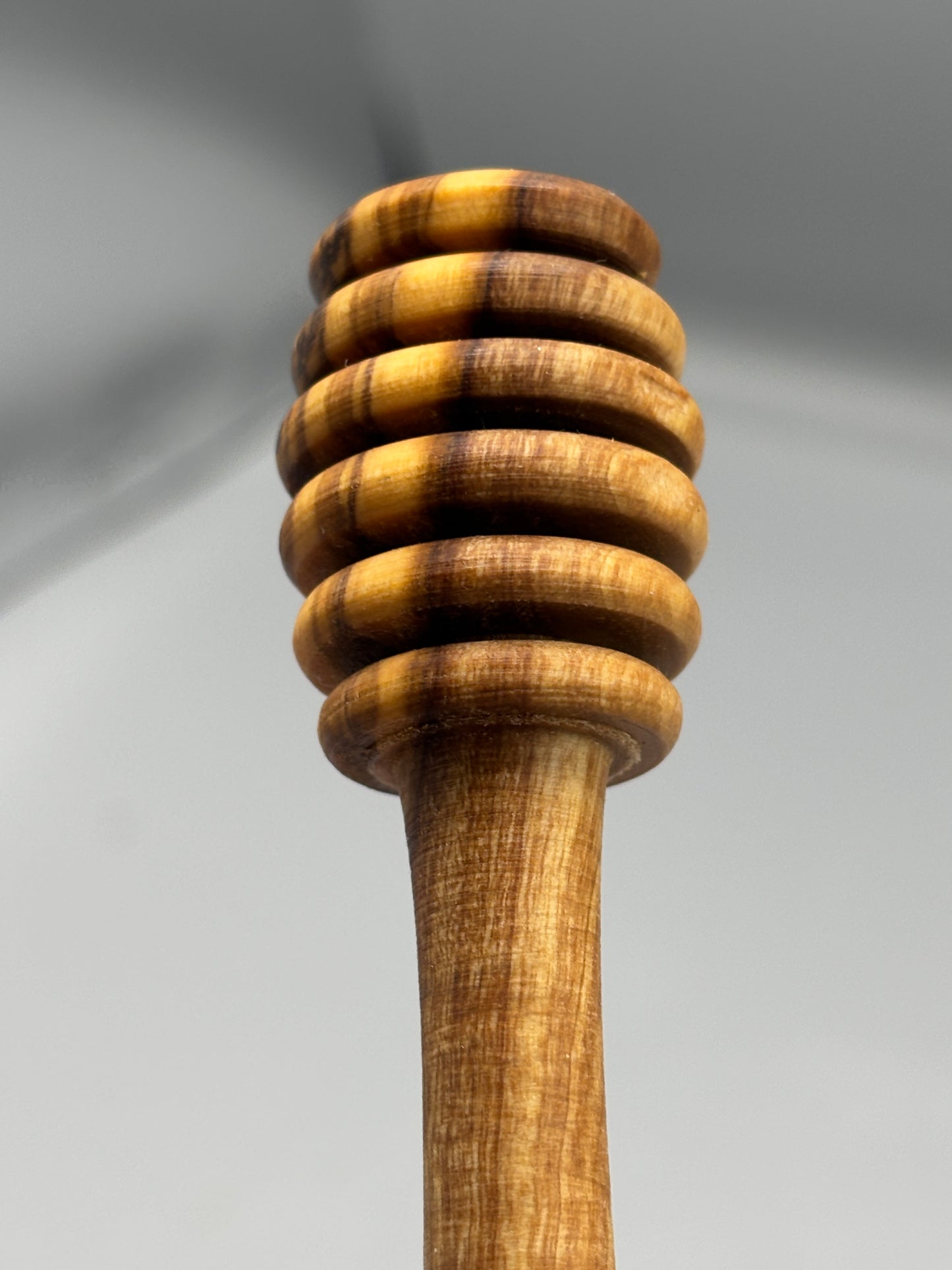 Olive wood honey dipped server