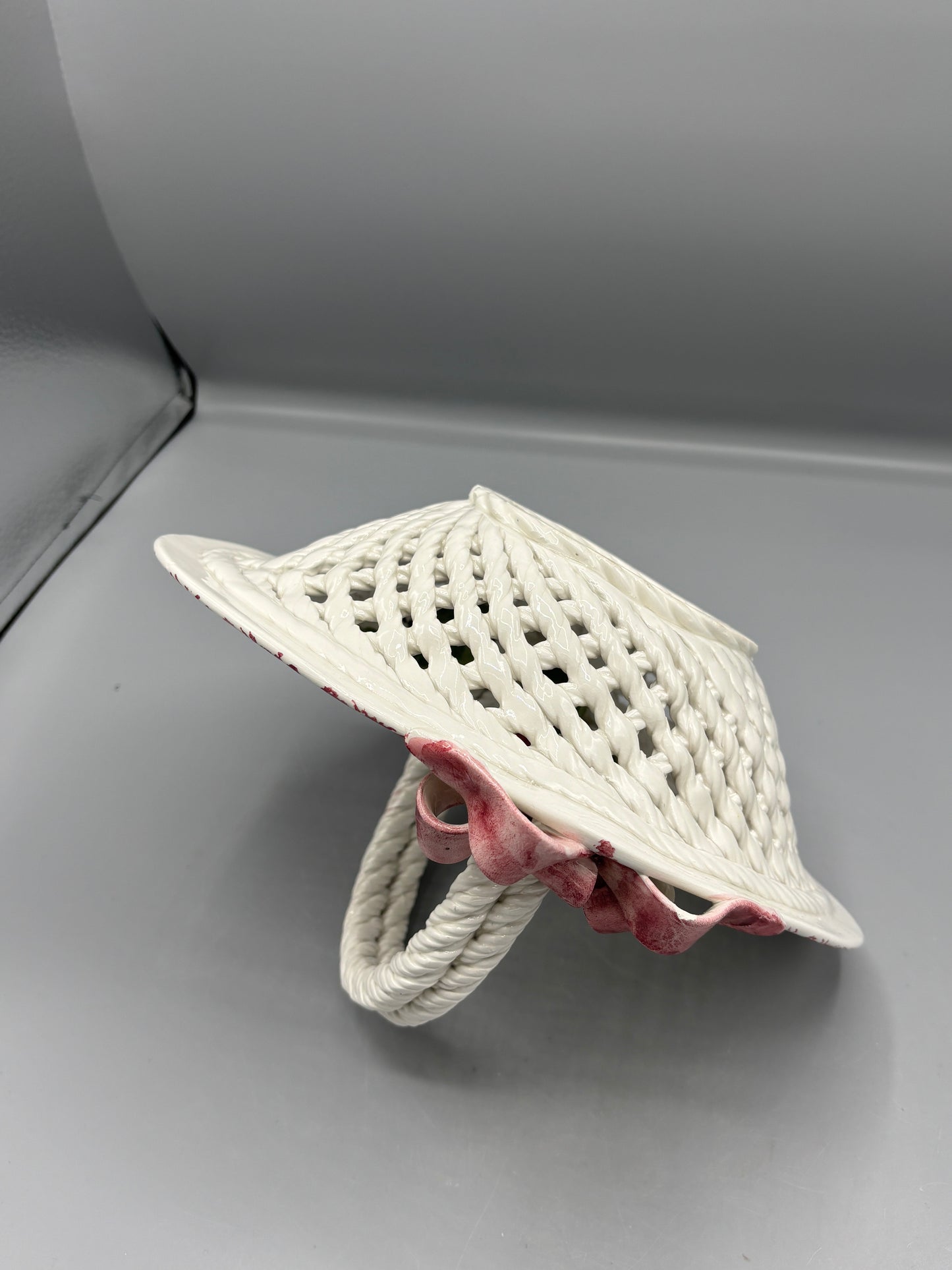 Handmade Portuguese ceramic basket