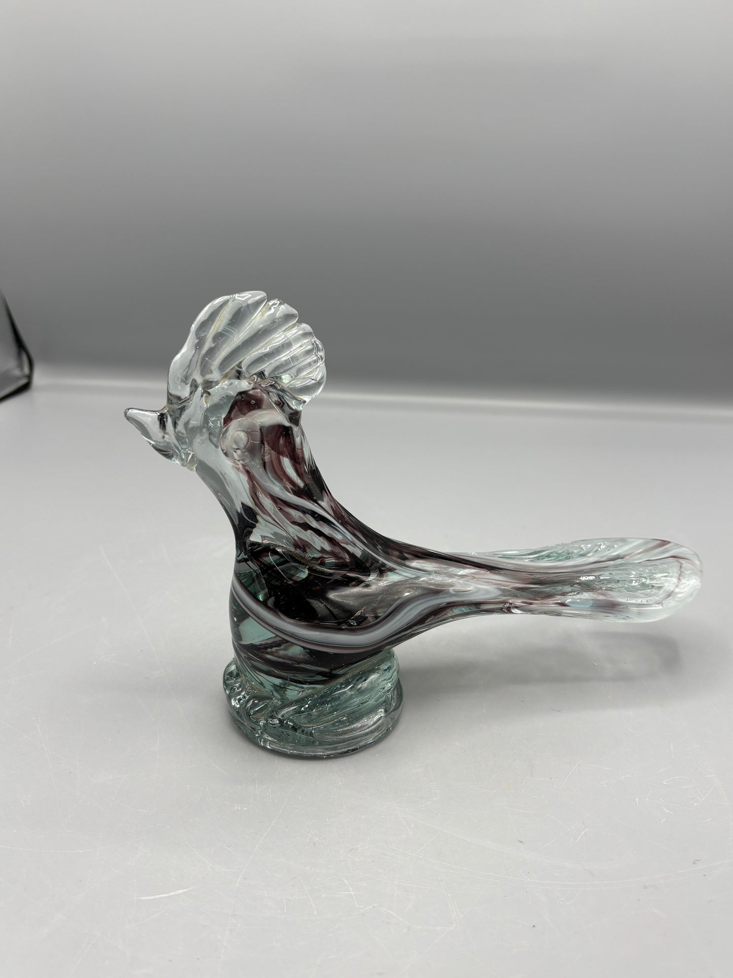 Vintage art glass bird figure