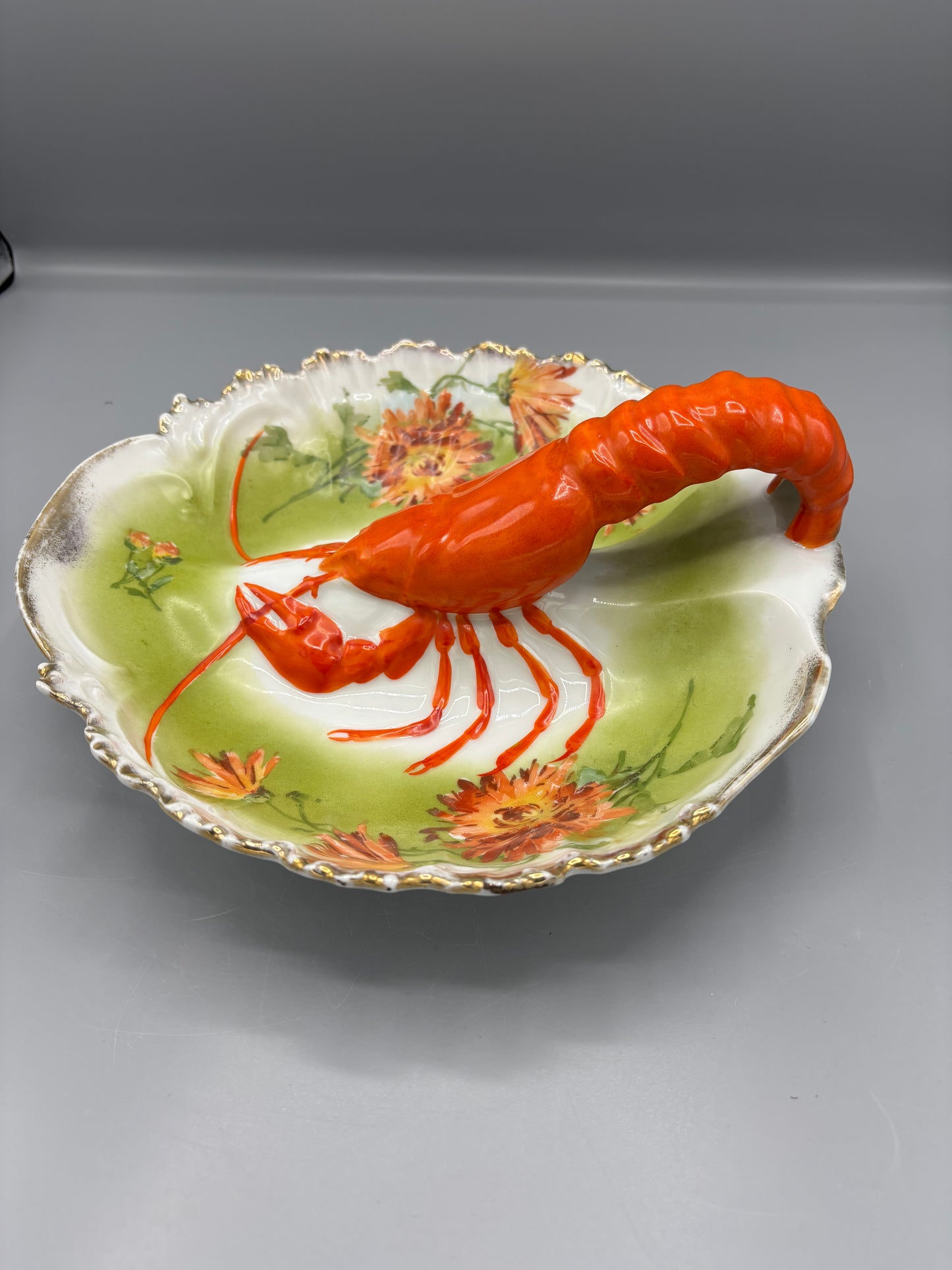 Vintage Victoria Austria divided Lobster plate