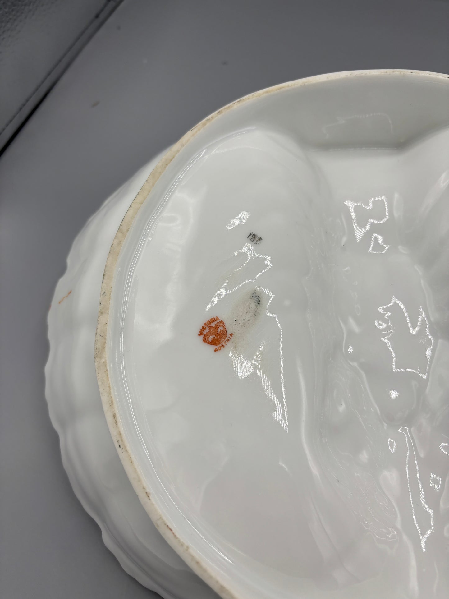 Vintage Victoria Austria divided Lobster plate