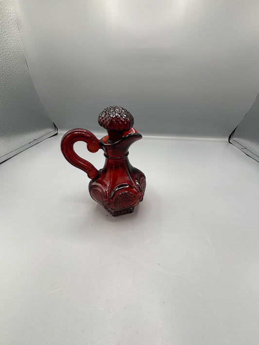 Vintage Avon Ruby red cruet bottle