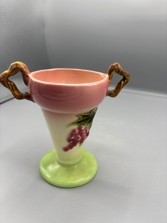 Vintage Tokay Hull pottery with handle vase