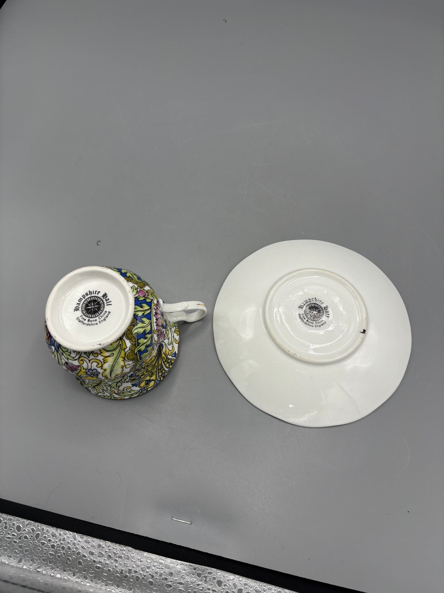 Vintage Staffordshire paisley cup & saucer