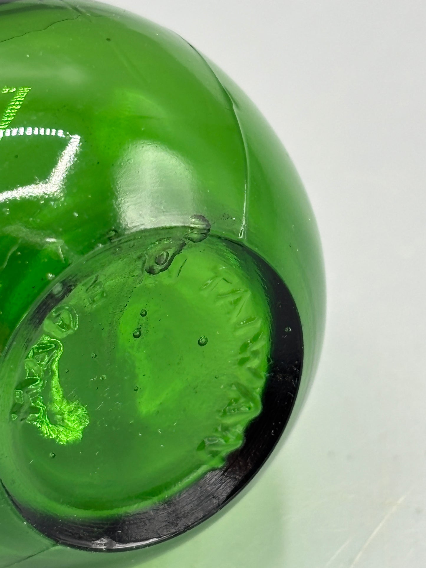 Vintage Emerald green light bulb Salt & pepper