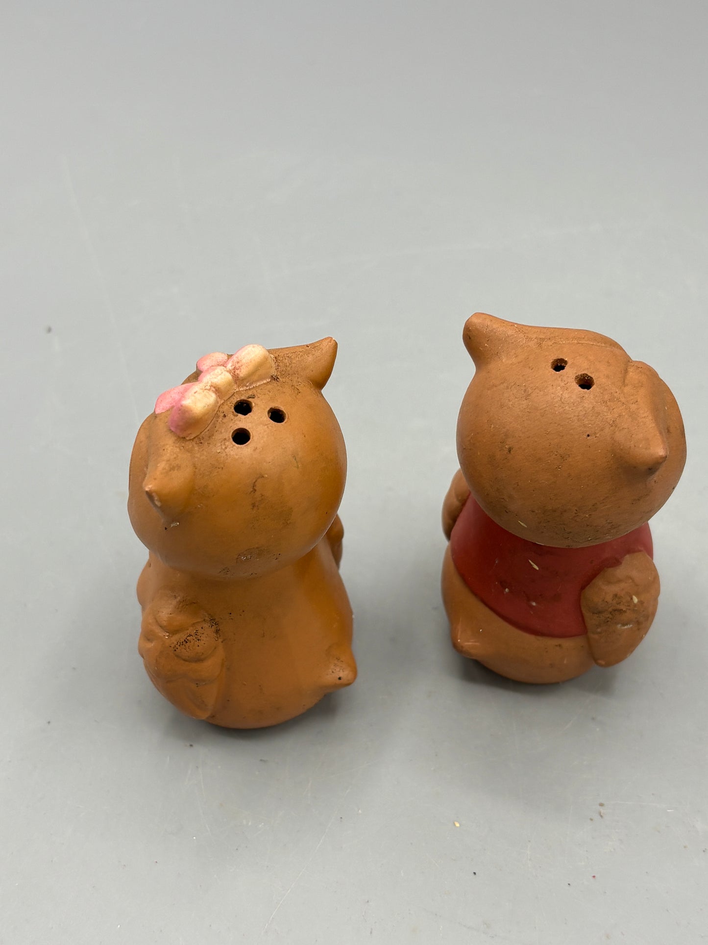 Vintage Cartoon style owl salt & Pepper