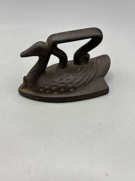 Minature Vintage cast iron Swan iron