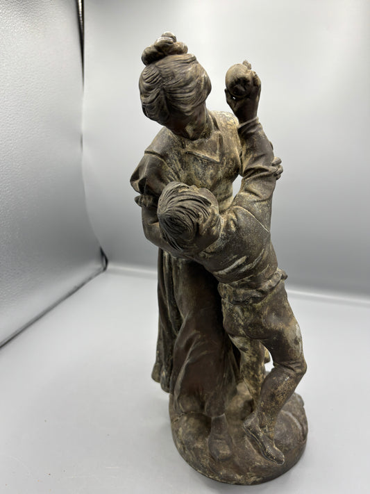 Mother & Child dancing statue