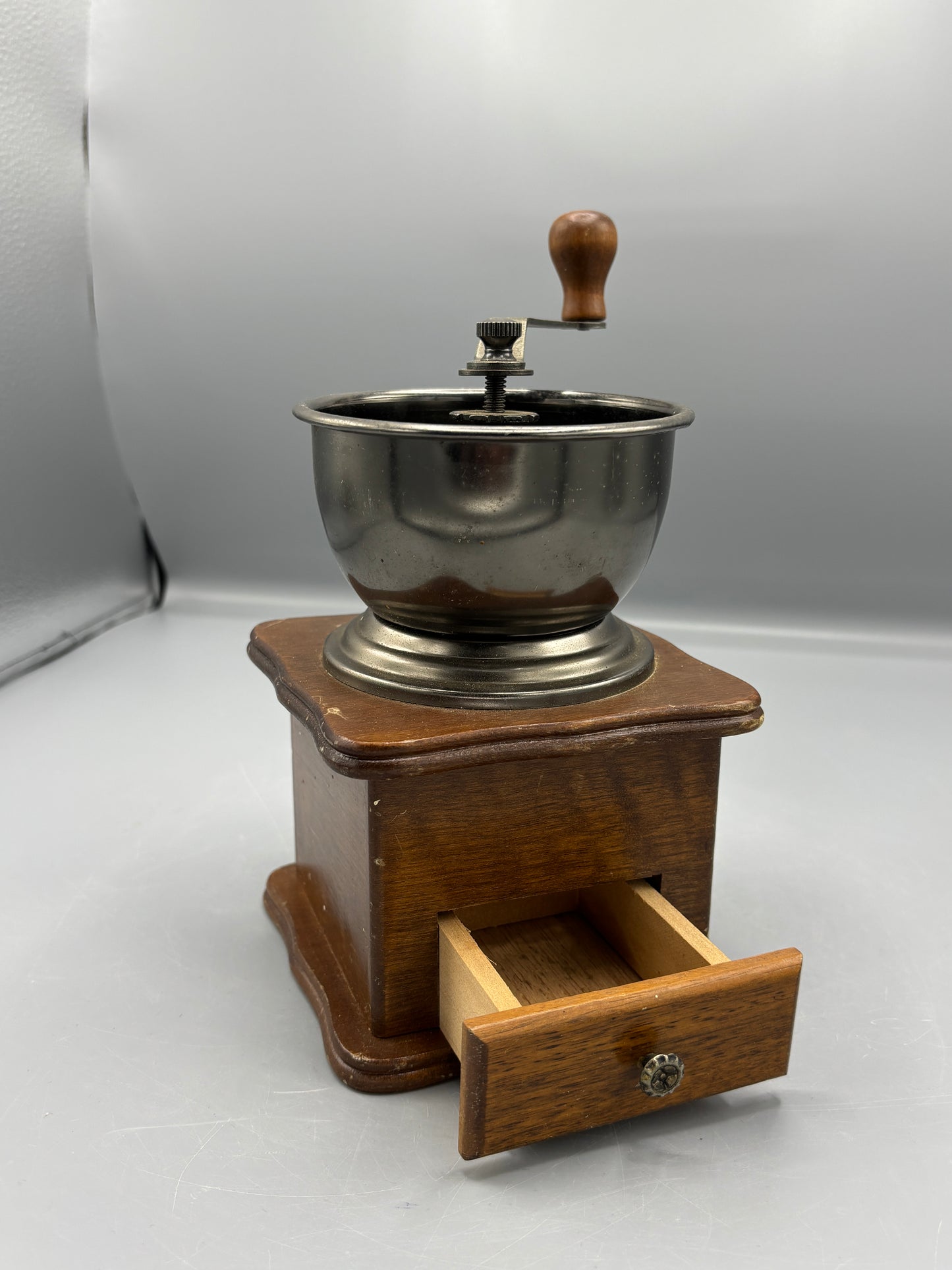 Vintage Manual hand crank coffee grinder