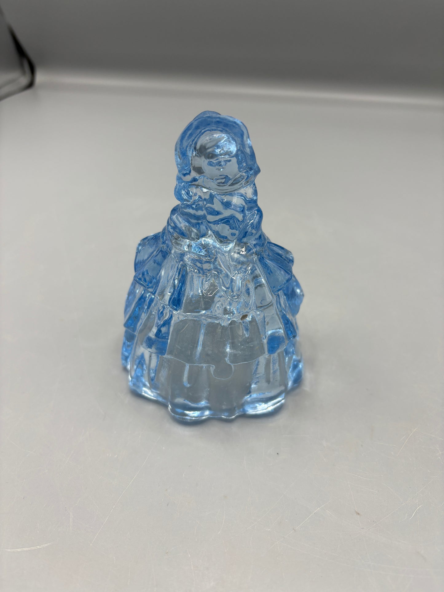 Vintage Boyd glass "Louise" Clear Blue