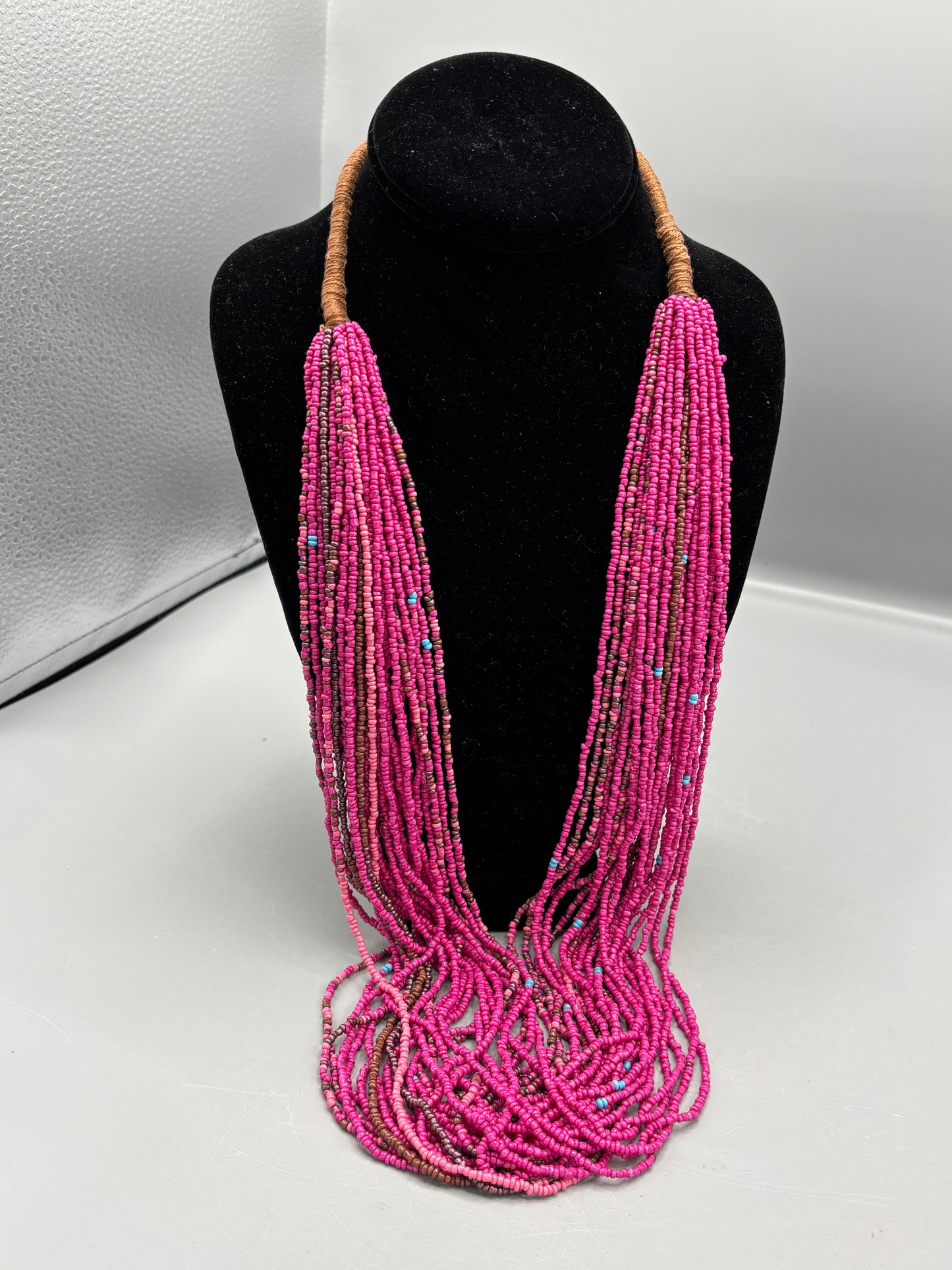 Pink Multi strand necklace