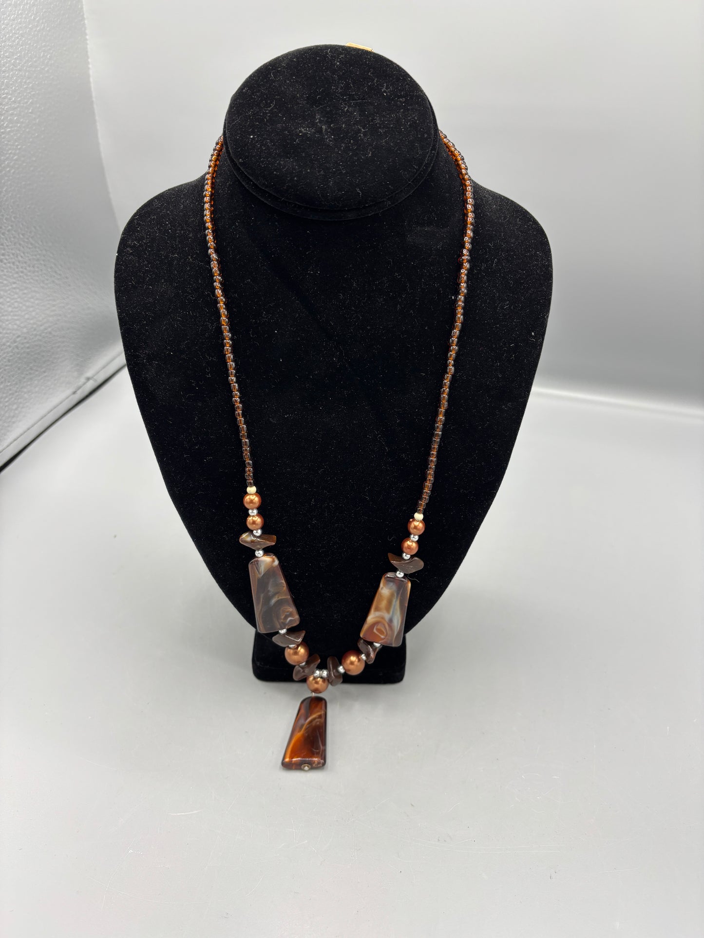 Costume brown bead Necklace