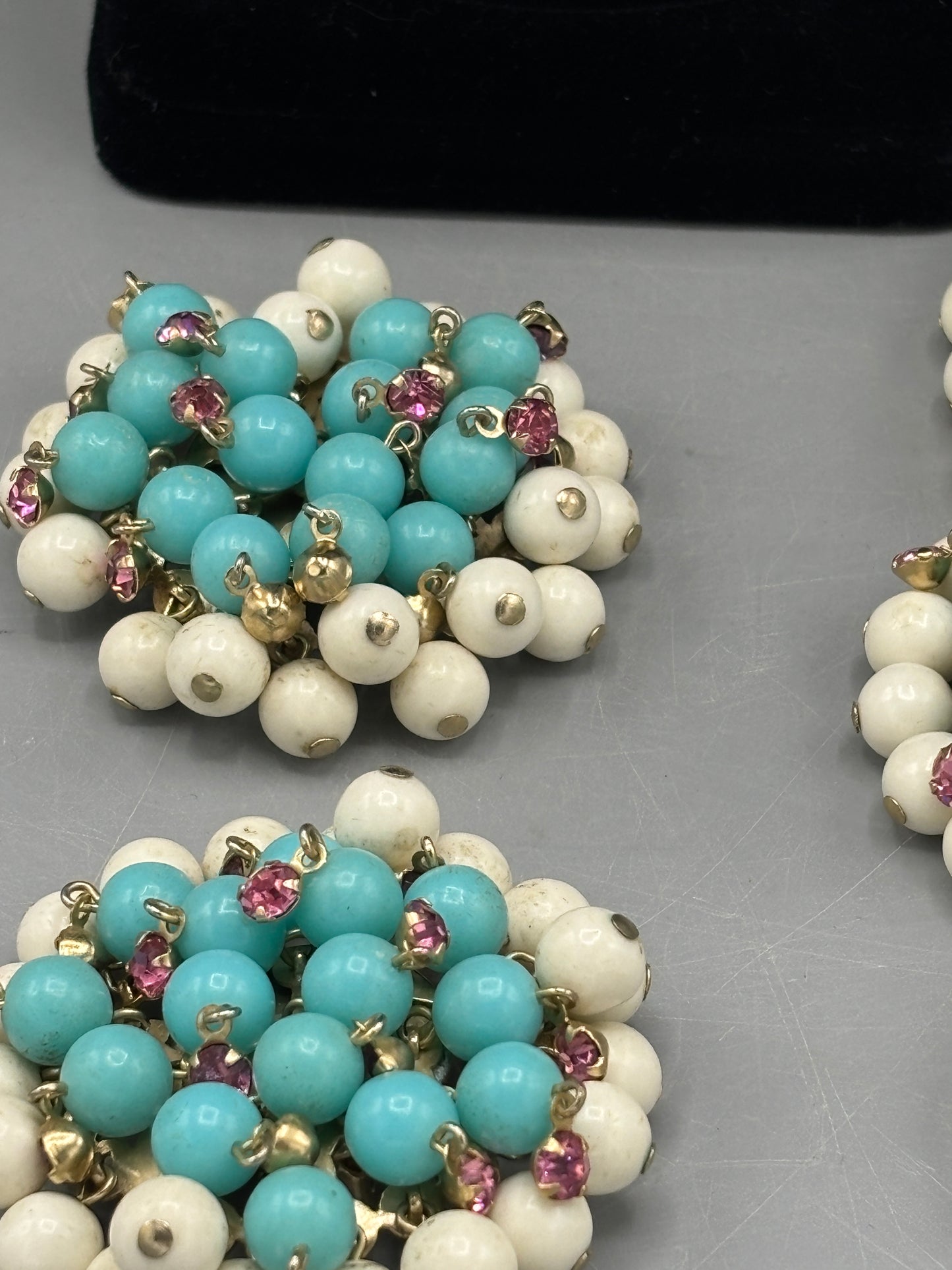 Demi Parure Crystal Pink & Blue set