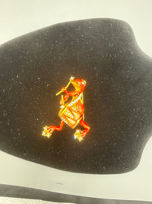 Hattie Carnegie Frog Brooch