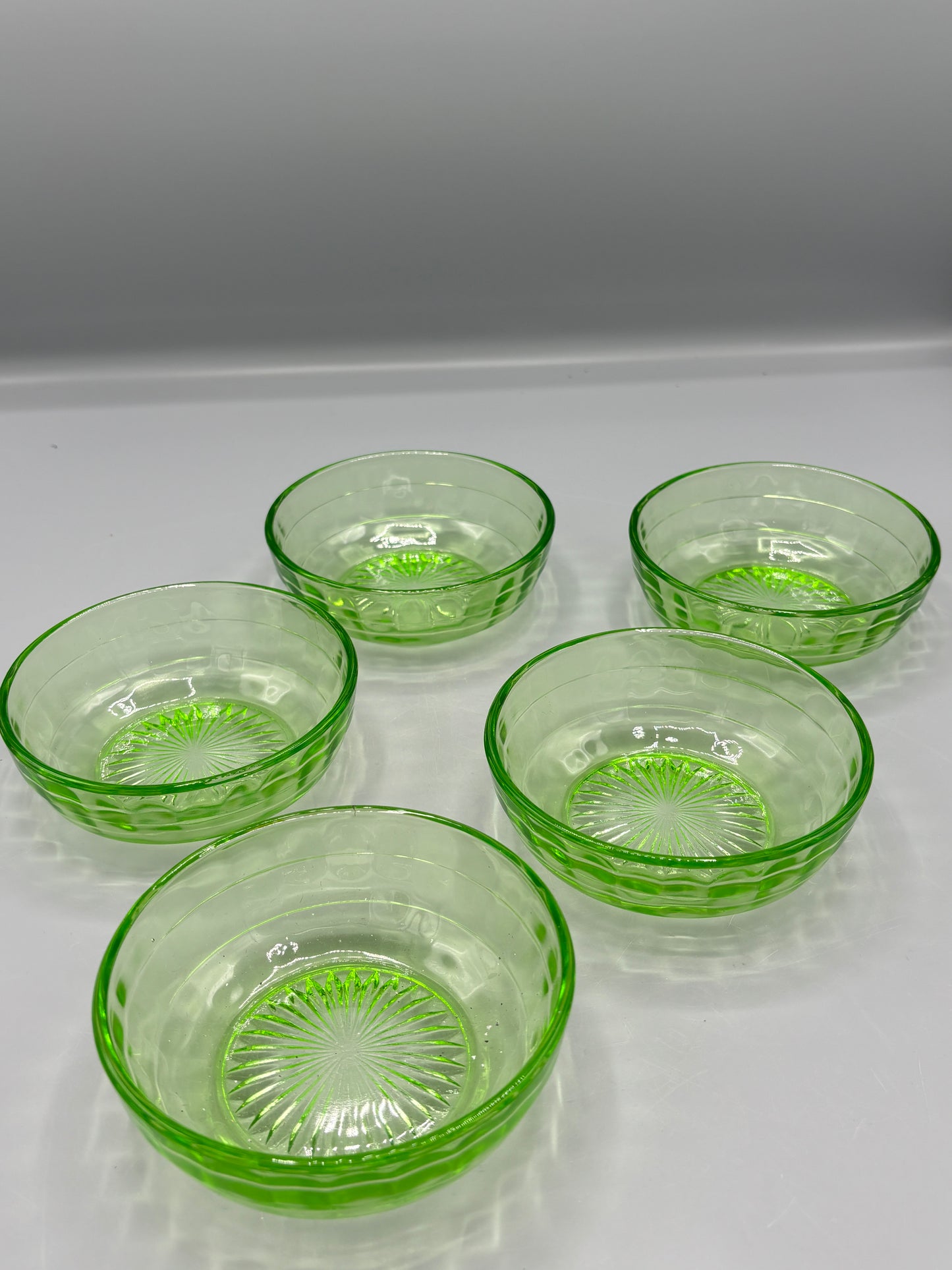 Vintage Hazel Atlas Uranium Berry set