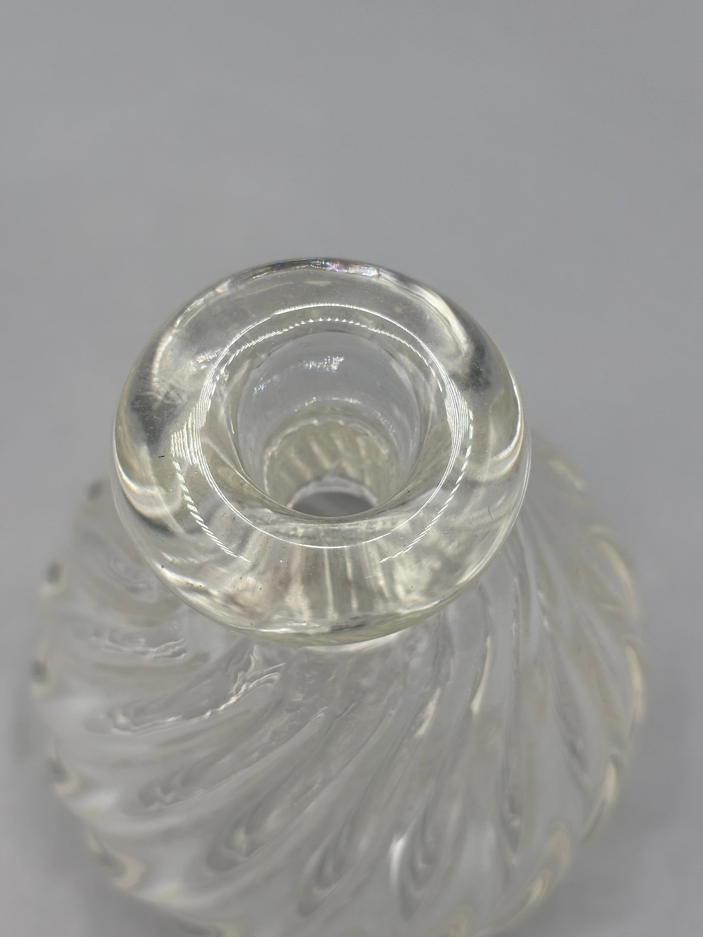 Clear glass Murano perfume bottle
