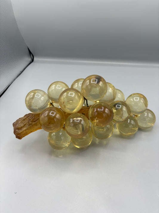 Vintage MCM Lucite Clear Grape Clusters