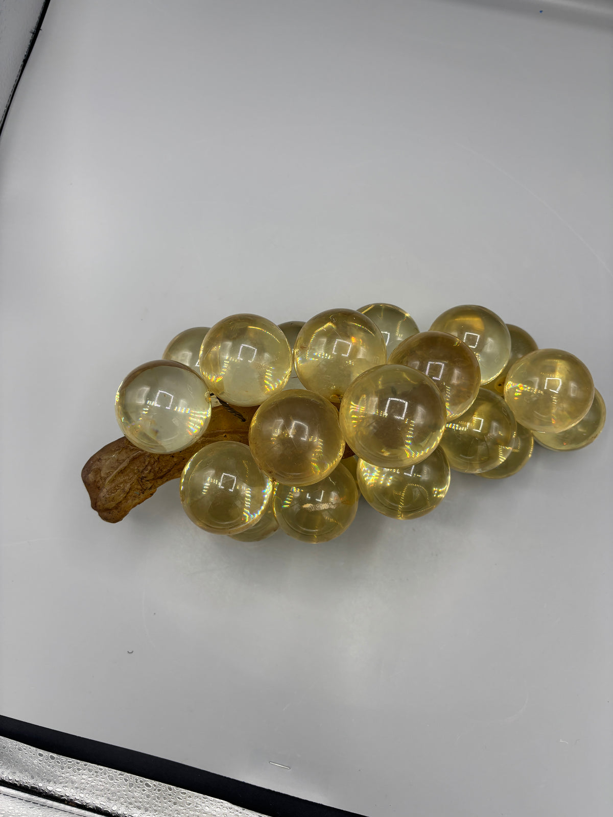 Vintage MCM Lucite Clear Grape Clusters