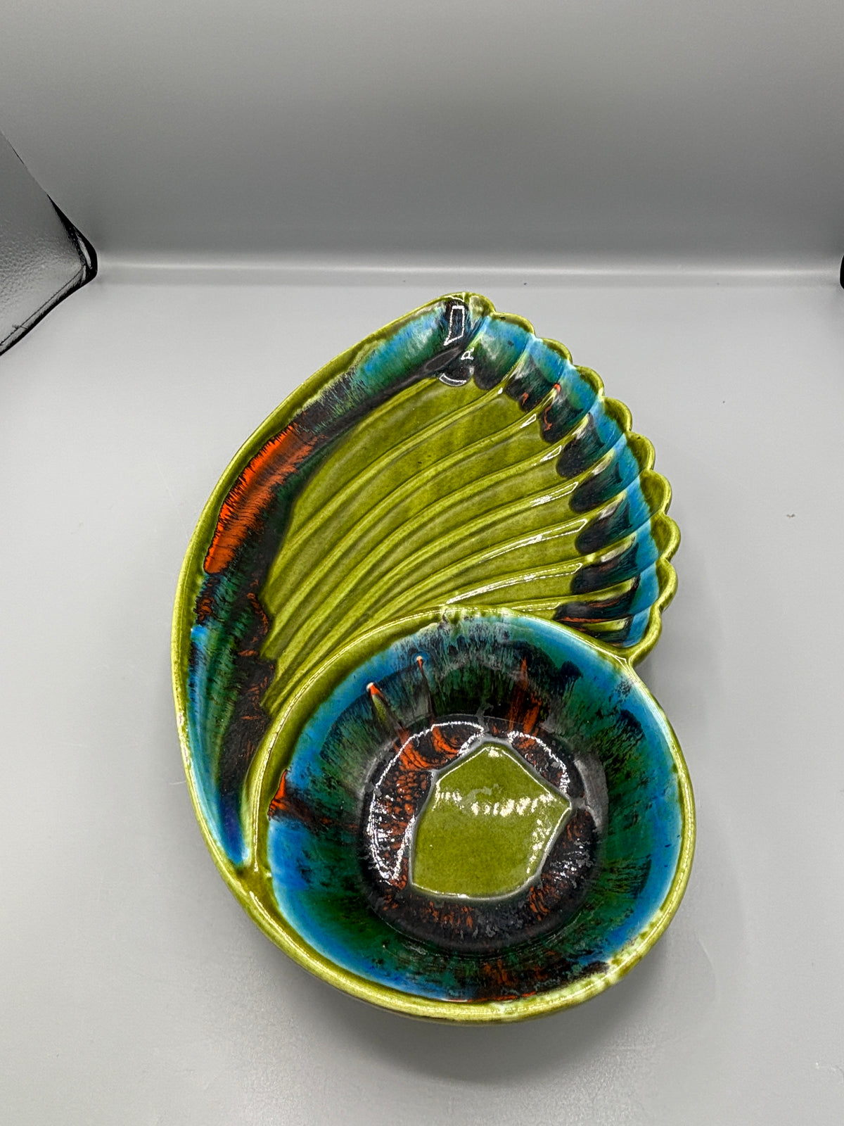 Vintage California pottery "Wing Chip & Dip " platter