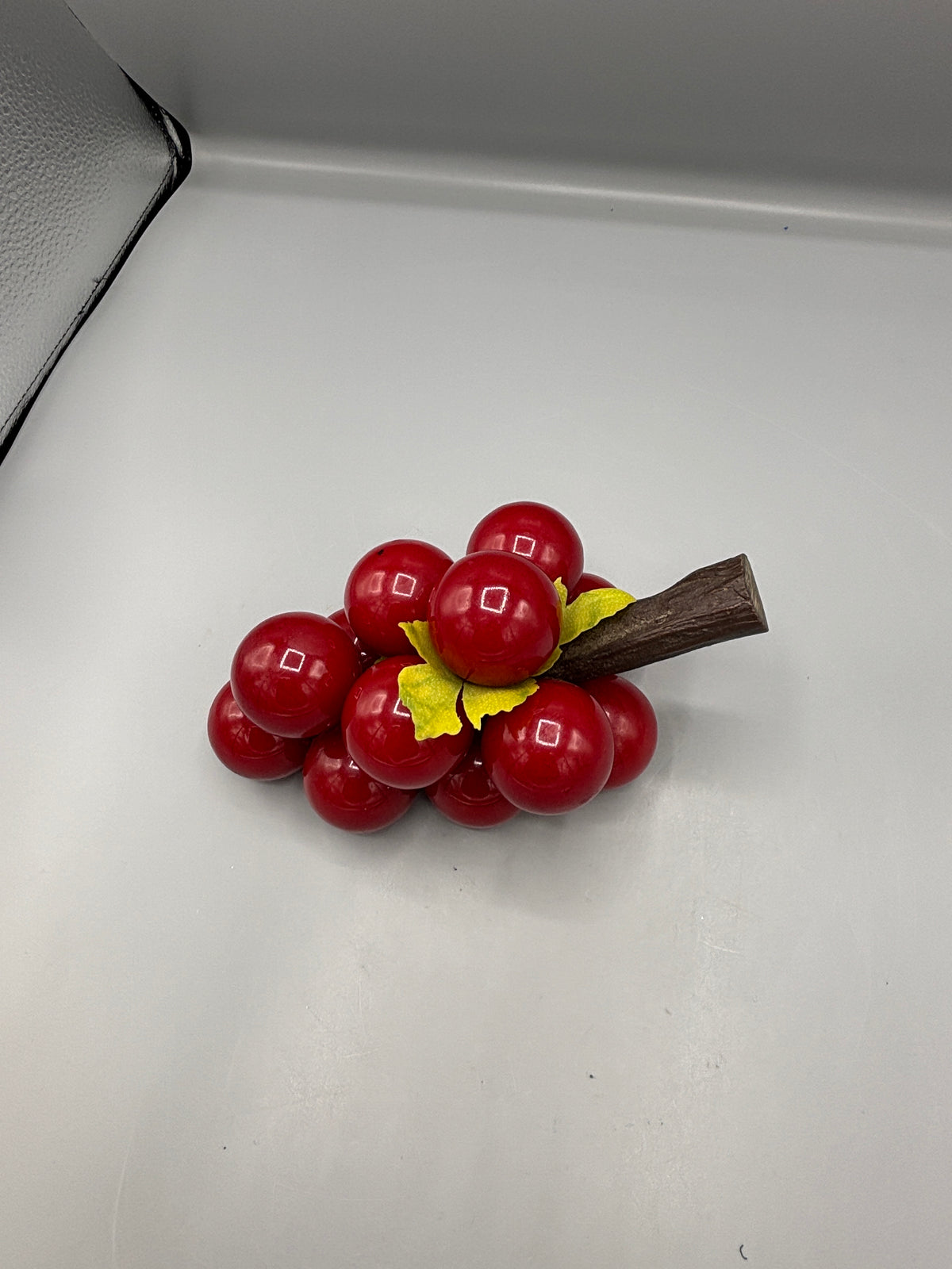 Vintage MCM Lucite red grape cluster