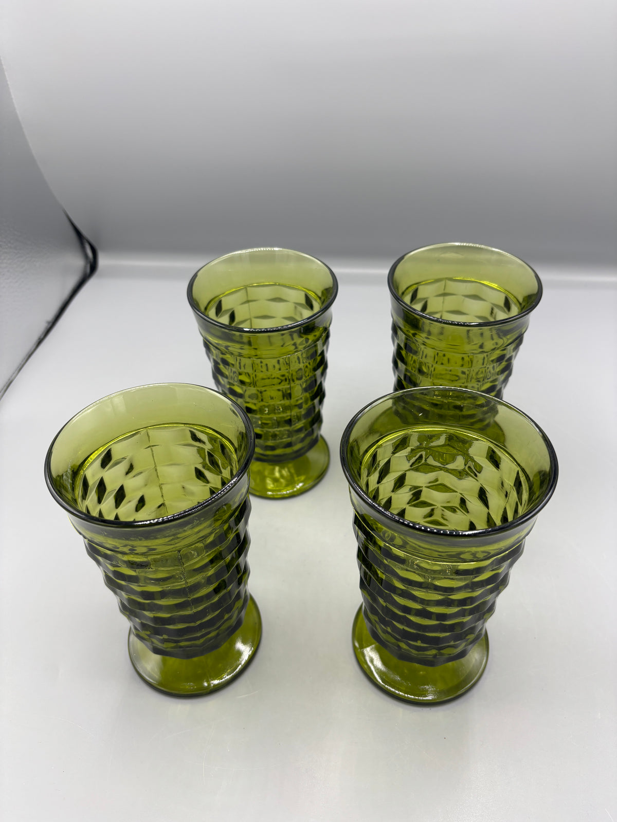 Vintage Avocado green Indiana Glasses
