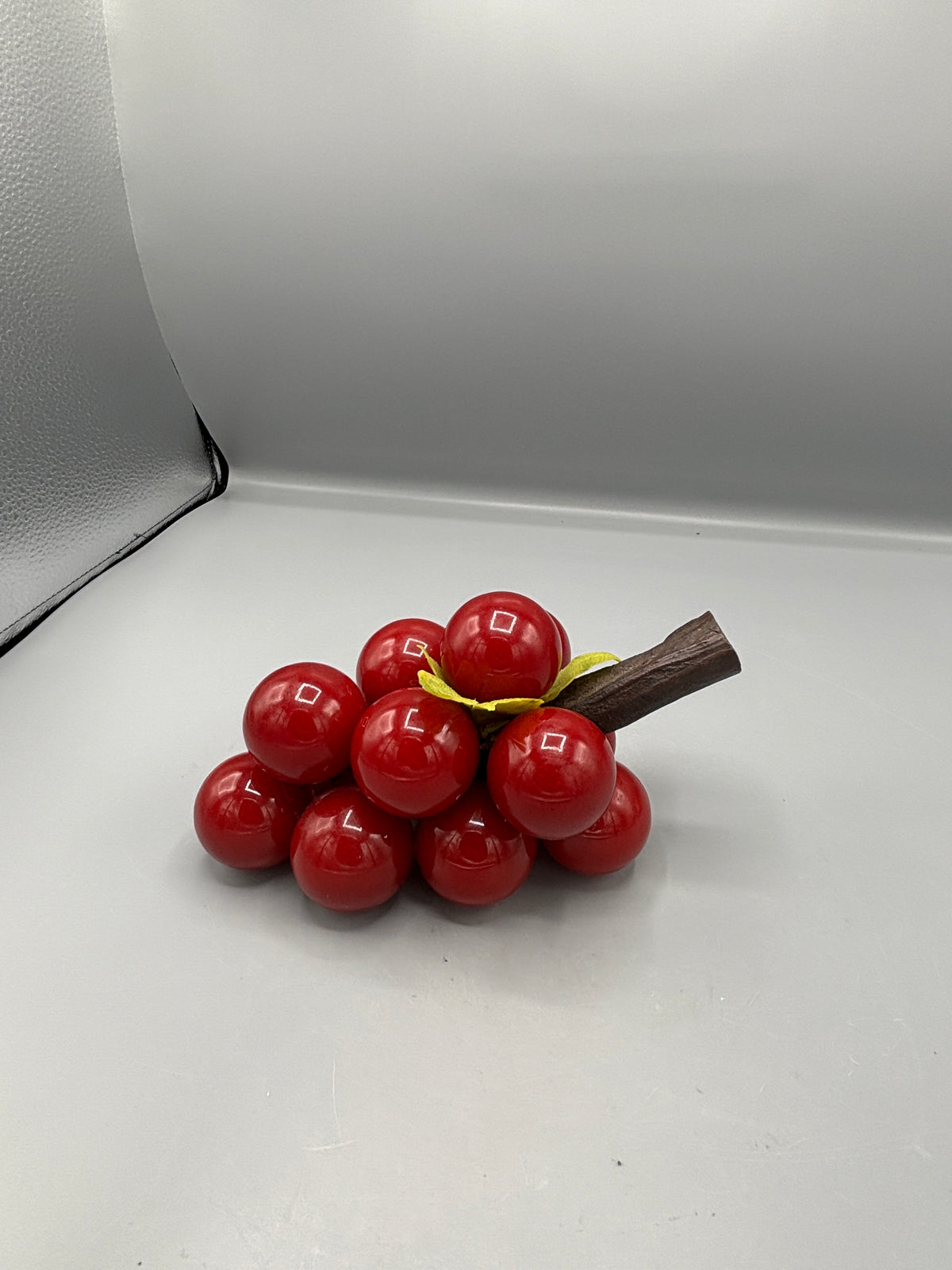 Vintage MCM Lucite red grape cluster