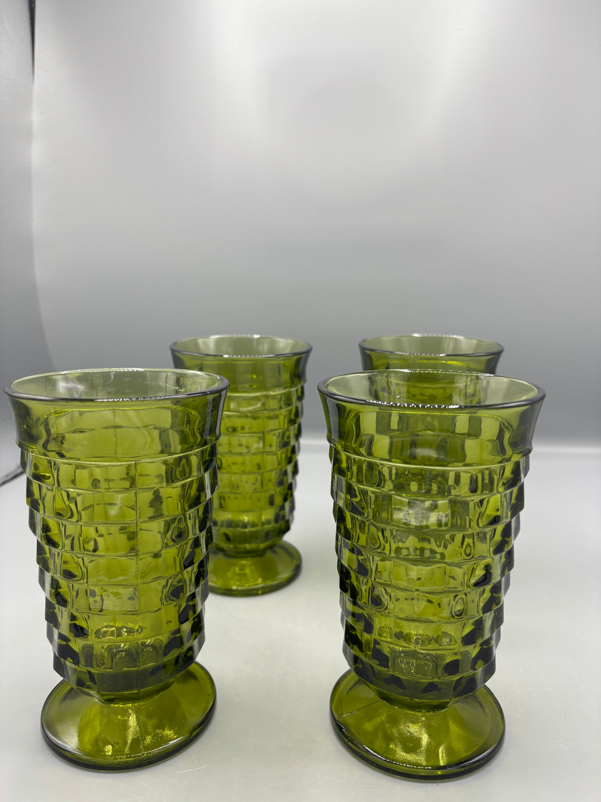 Vintage Avocado green Indiana Glasses