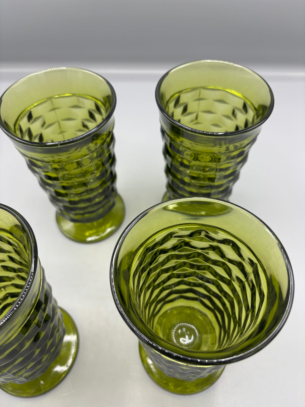 Vintage Avocado green Indiana Glasses