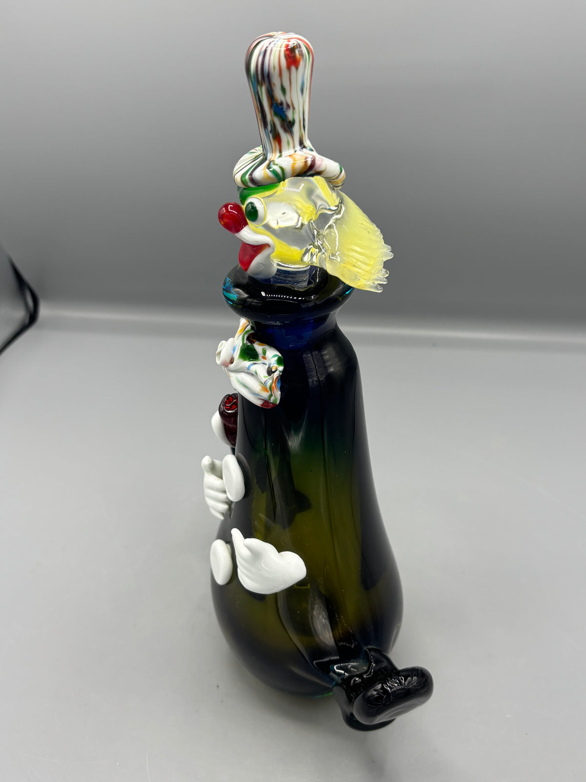 Vintage Mid Century Italian hand blown Clown decanter