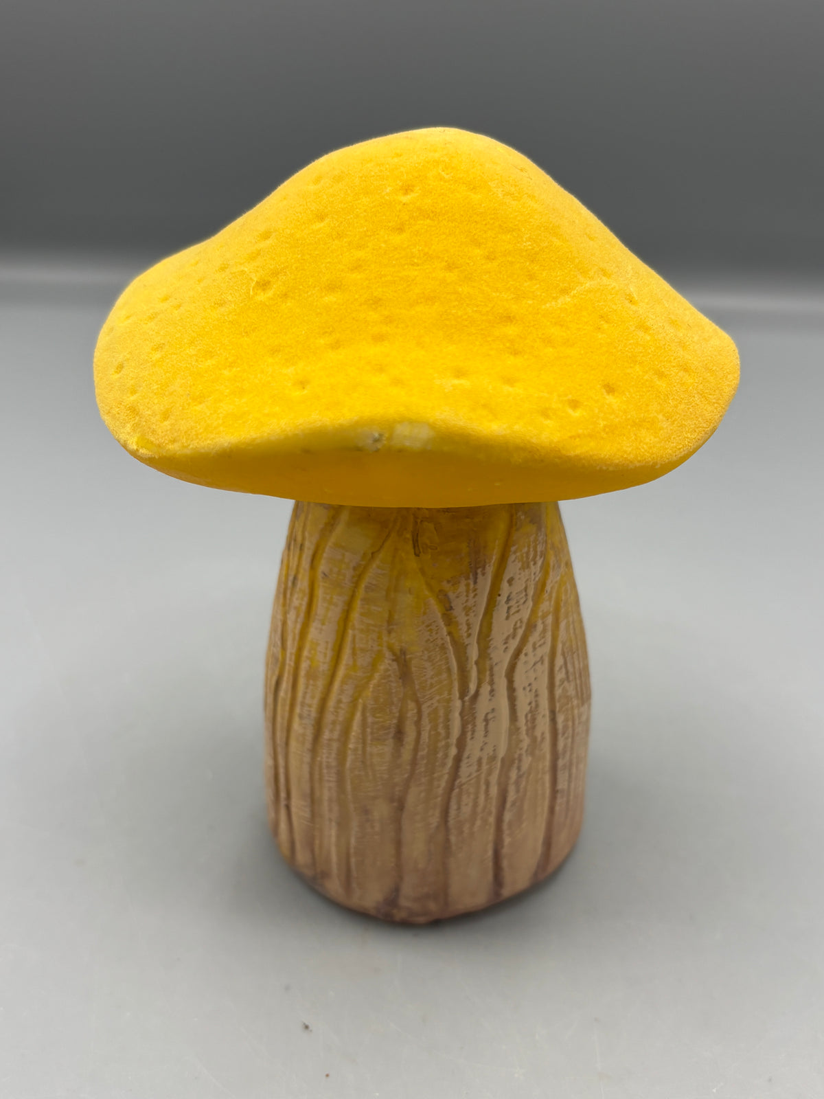 Harvest yellow flocked Mushroom