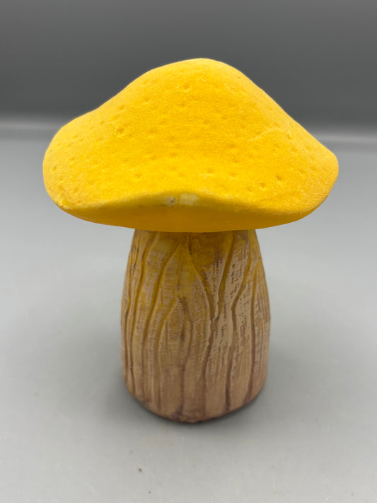 Harvest yellow flocked Mushroom