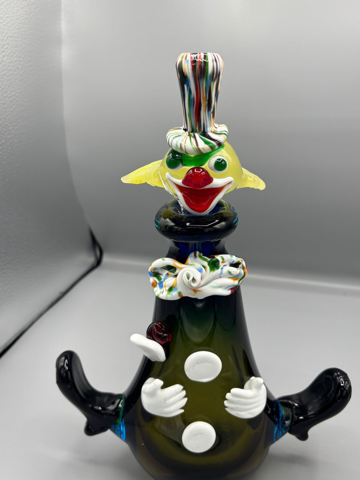 Vintage Mid Century Italian hand blown Clown decanter