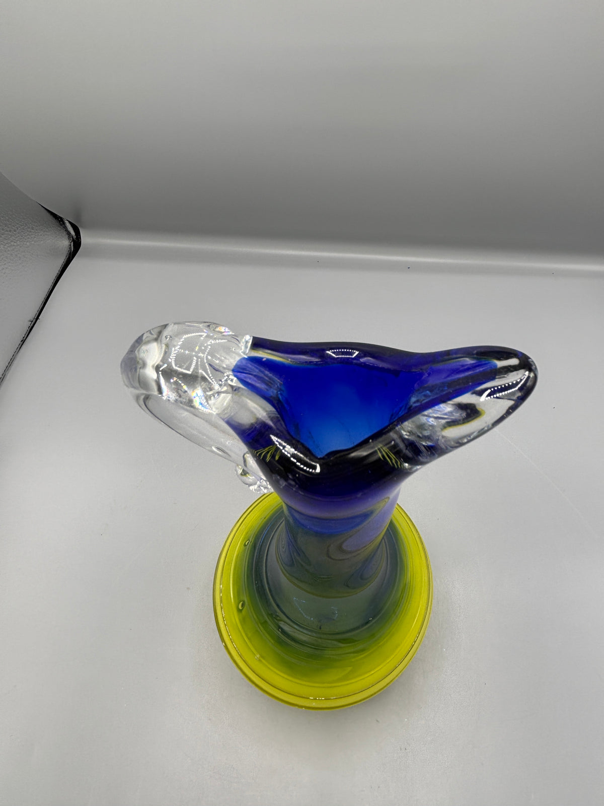 Vintage hand blown art glass pitcher