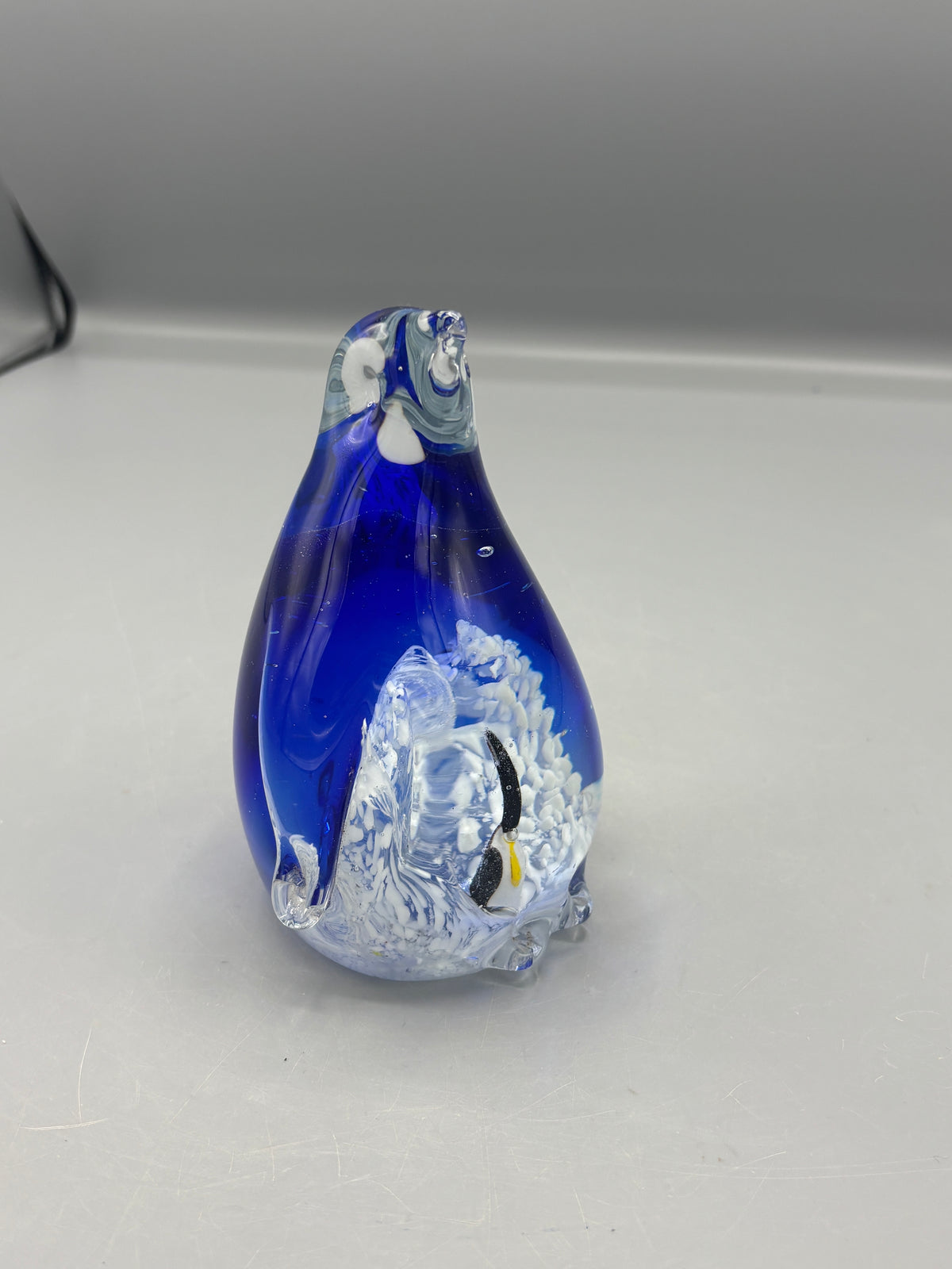 Murano style Penguin with baby