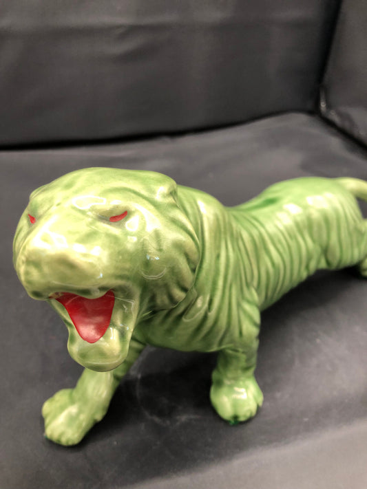 Green Ceramic Tiger