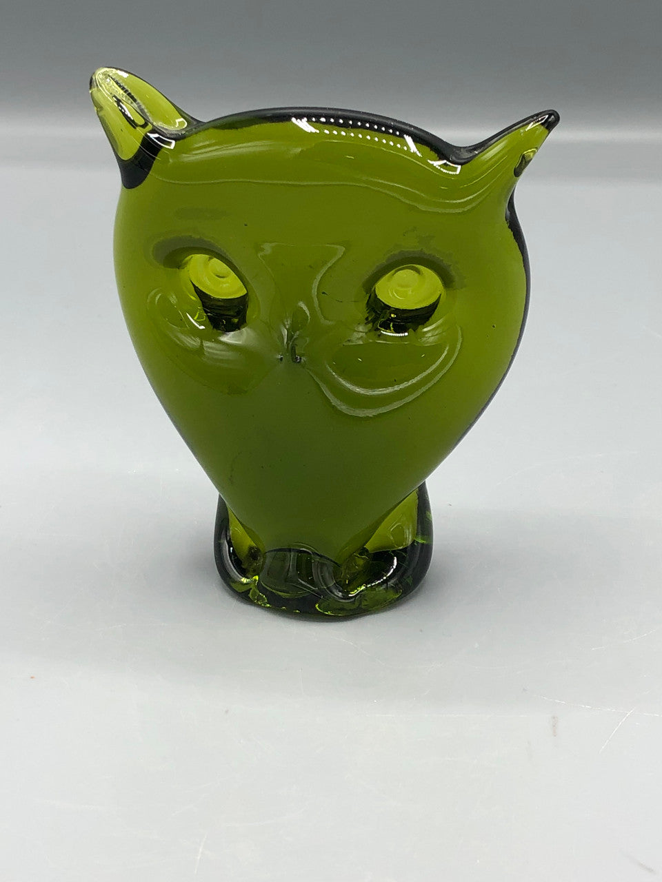 Vintage Viking  glass Owl