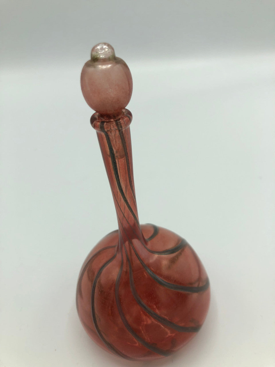 Pink &  Grey Swirls Perfume bottle