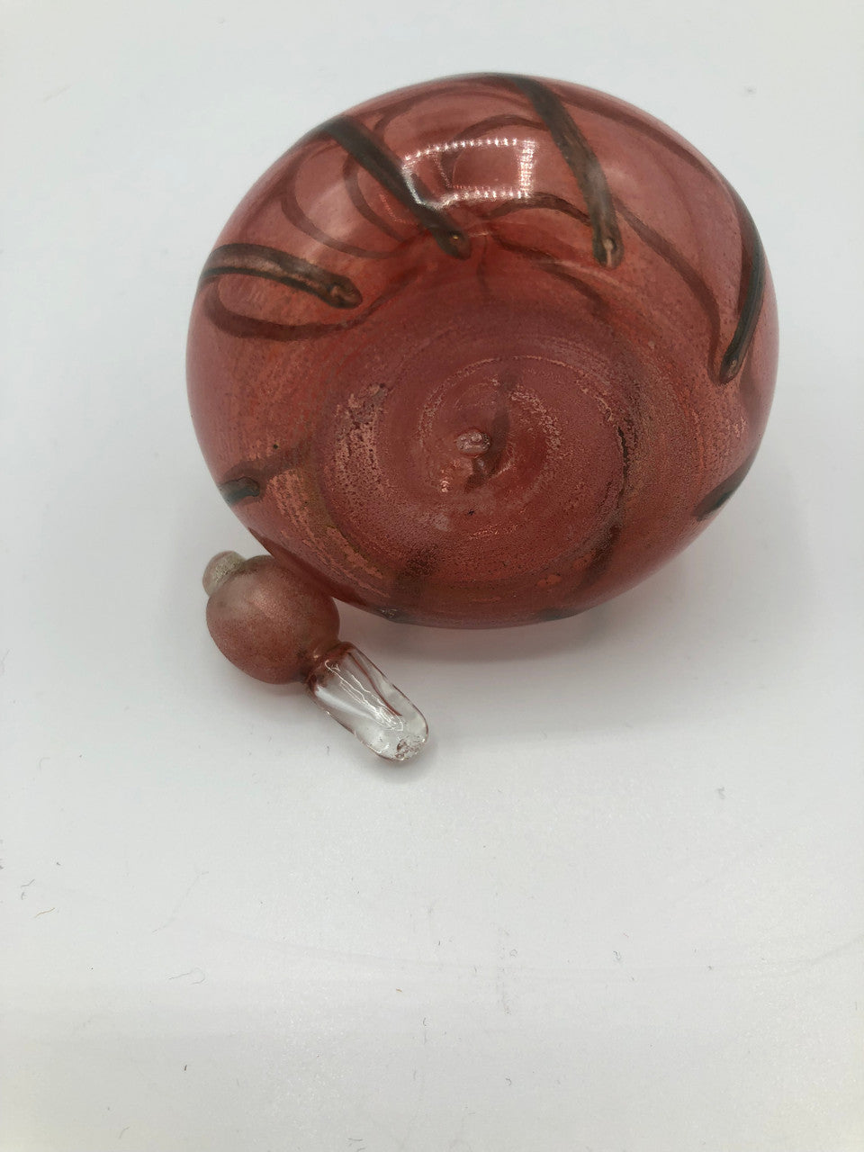 Pink &  Grey Swirls Perfume bottle