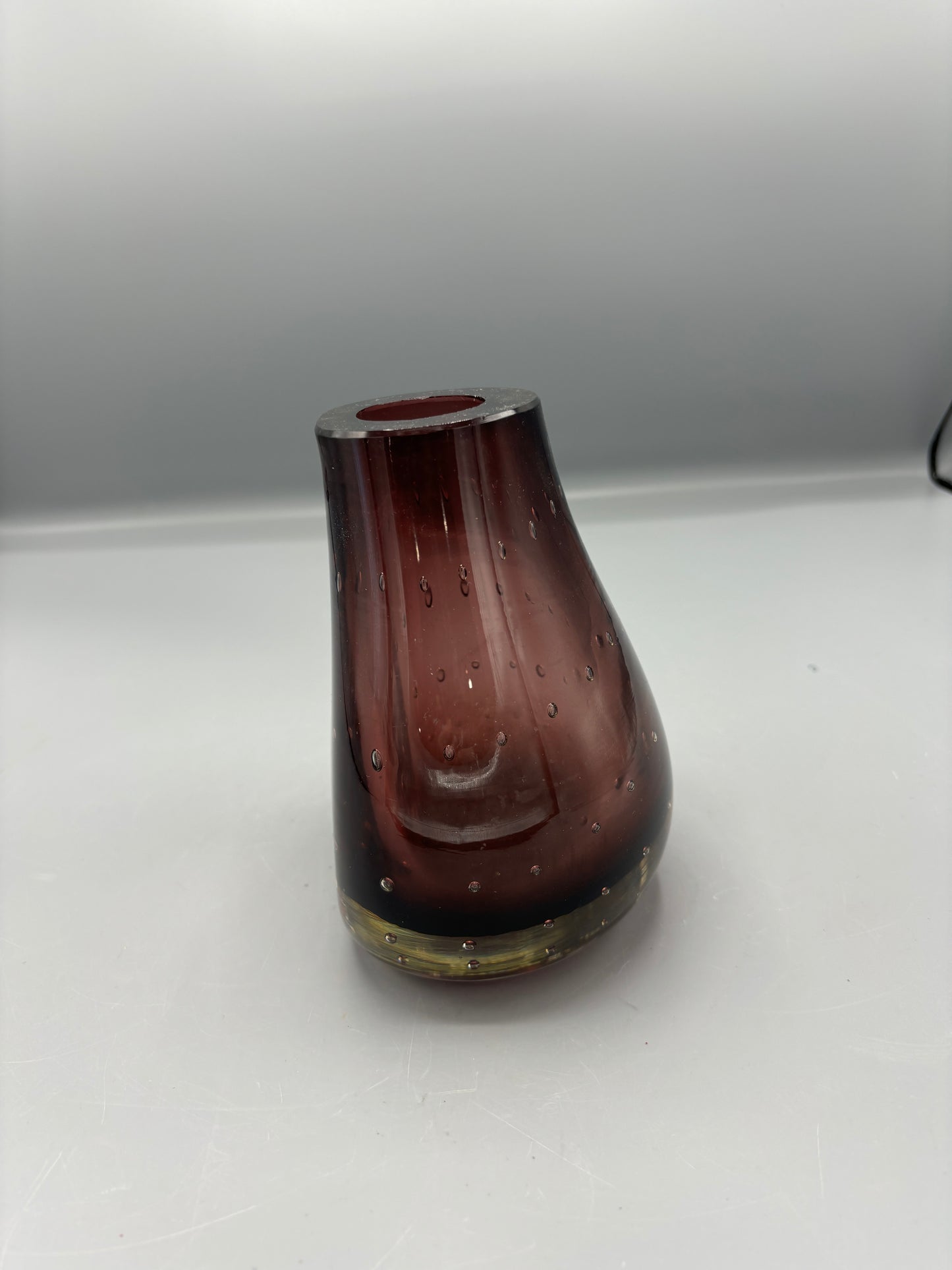 Blenko purple bubble vase