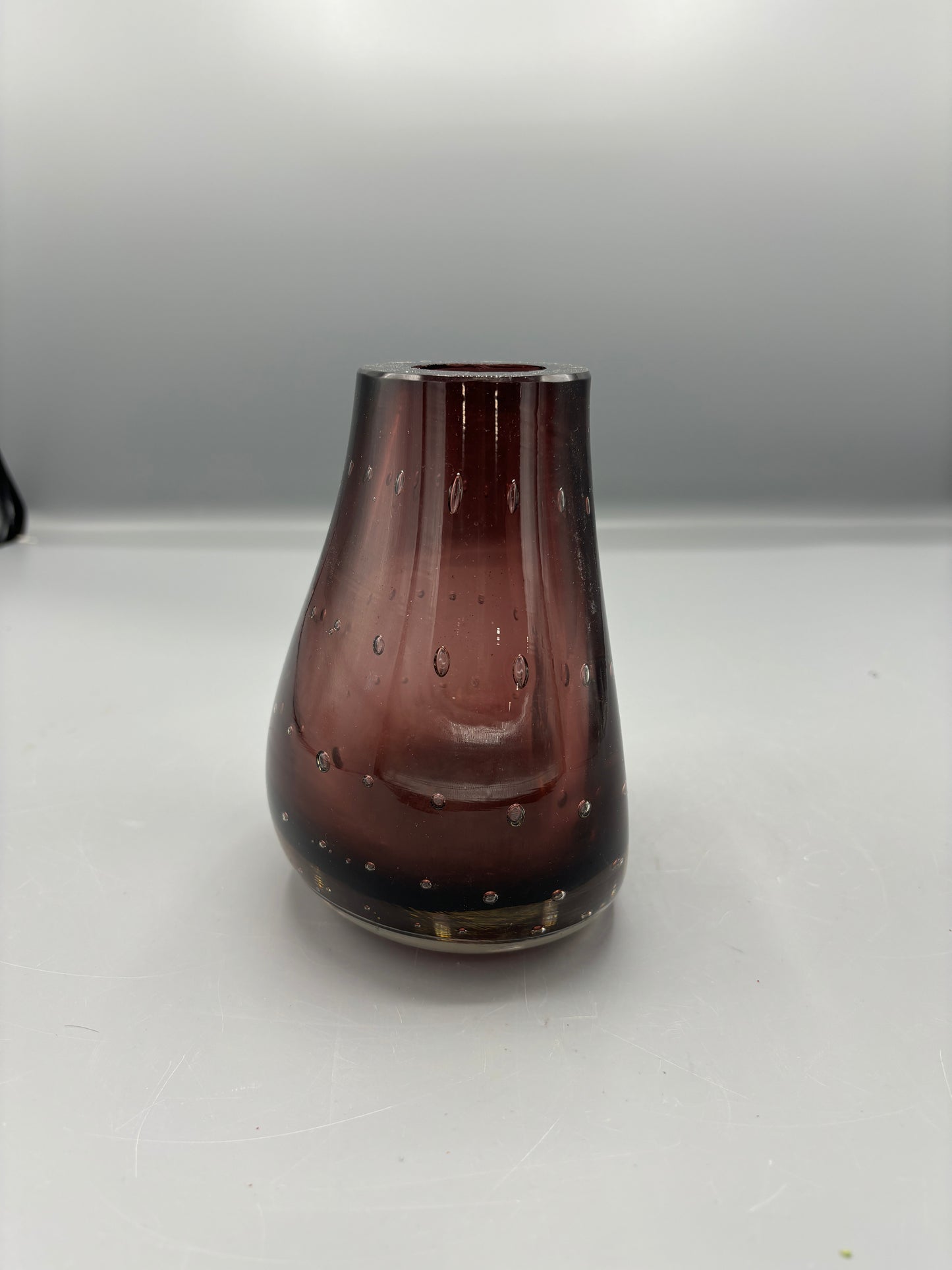 Blenko purple bubble vase