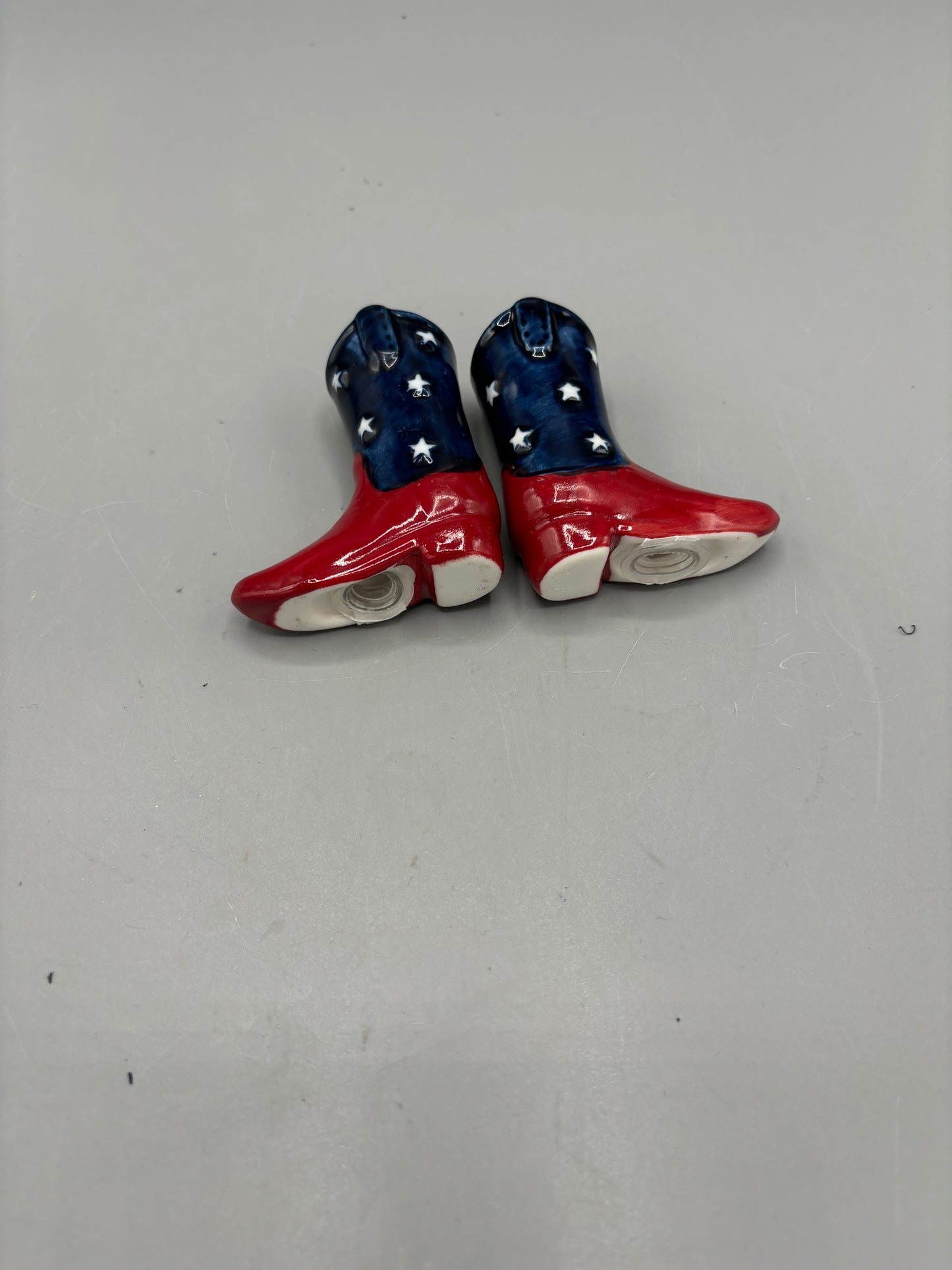 Patriotic boot salt & pepper