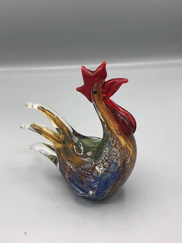 Murano style glass Rooster