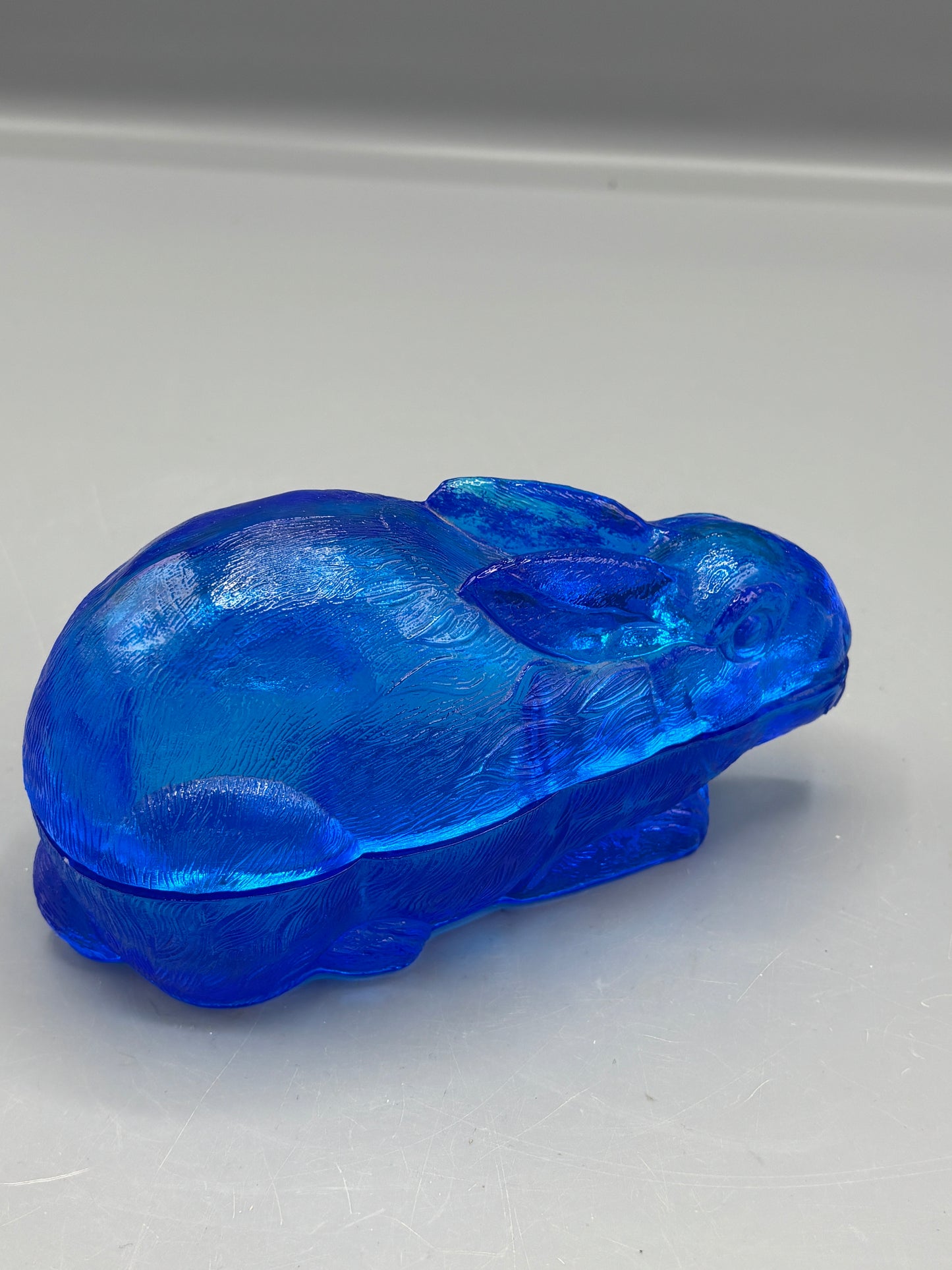 EAPG Cobalt Rabbit covered dish
