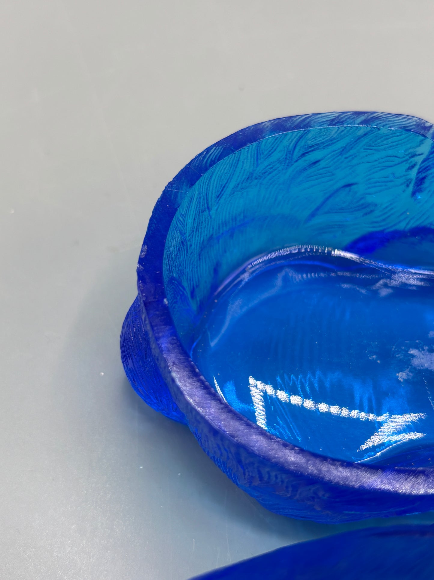 EAPG Cobalt Rabbit covered dish