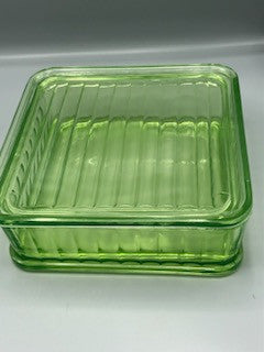 Green vaseline fridge dish