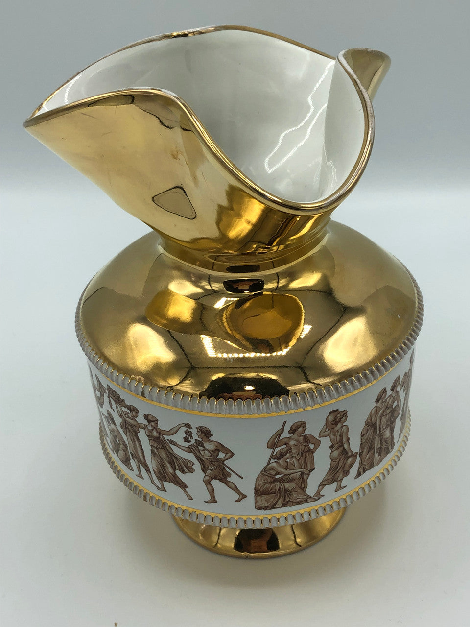 Italian Gilded Ceramic Vase